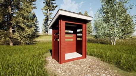 JÄTEKATOS J1 1,4 m2 1000x1700mm Kevythirsi 42x145